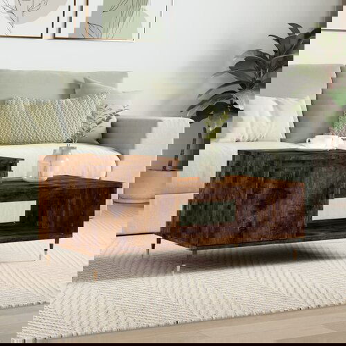 VidaXL Stolić za kavu boja hrasta 100x50x45 cm konstruirano drvo Slike