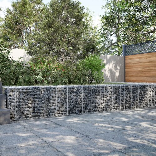 VidaXL Gabionska ko&amp;scaron;ara s poklopcem 300x50x50 cm od pocinčanog željeza Slike