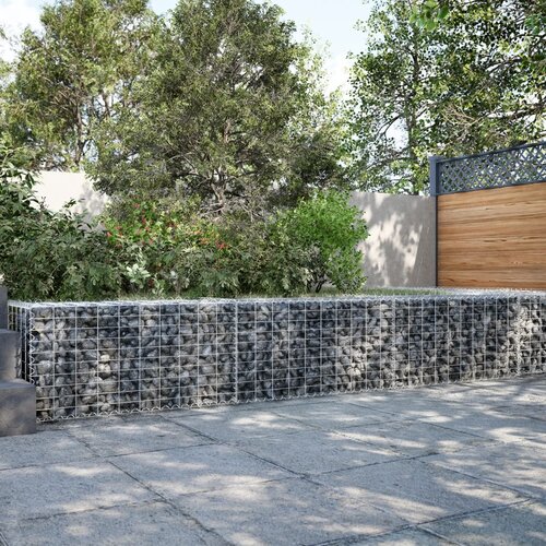 vidaXL Gabionska košara s pokrovom 300x50x50 cm pocinkano železo Cene