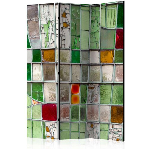  Paravan u 3 dijela - Emerald Stained Glass [Room Dividers] 135x172 Cijene