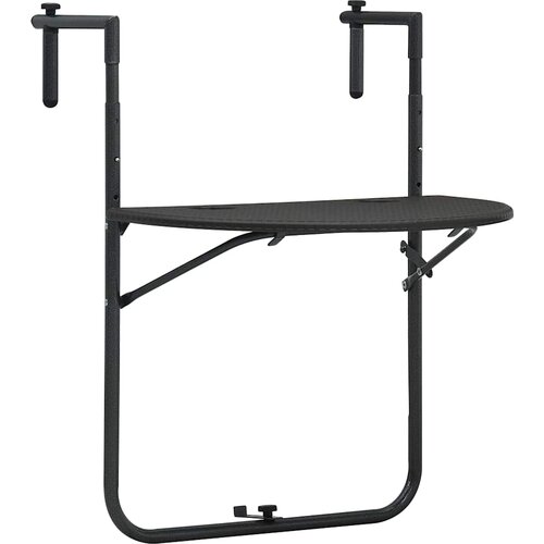 Viseći balkonski stol smeđi 60 x 64 x 83,5 cm plastični Slike