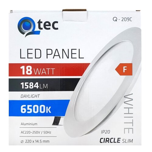  Ugradno LED svetlo QTEC LED/18W/230V 6500K Slike