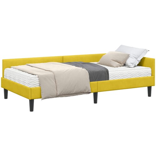  Kutni krevetni okvir s madracem 2 kom. Žuta 80 x 200 cm Bar&amp;scaron;un Slike