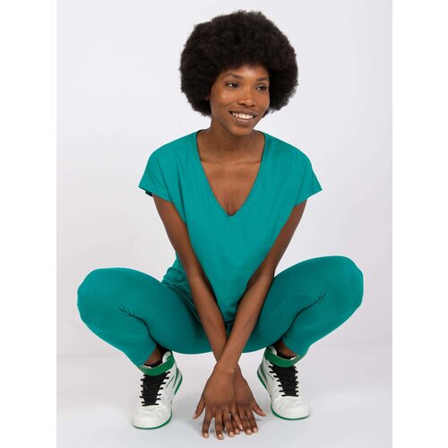 BASIC Feel Good T-shirt-AP-TS-A-004-dark green Slike