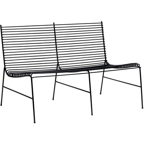 H&amp;uuml;bsch Crna metalna vrtna klupa String &amp;ndash; Slike