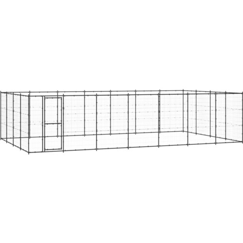 VidaXL vanjski kavez za pse čelični 33,88 m&amp;sup2; Slike