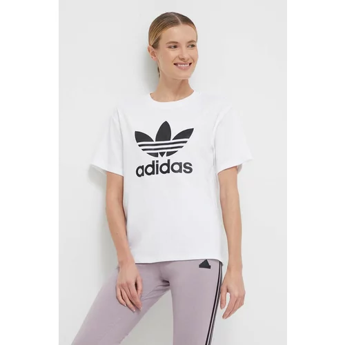 Adidas Kratka majica ženski, bež barva