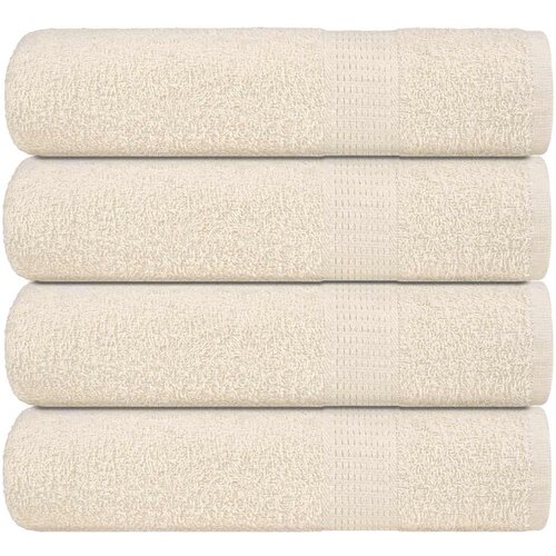 Furnova Kopalne brisače 4 kos krem 100x150 cm 360 gsm 100% bombaž, (21916736) Cene