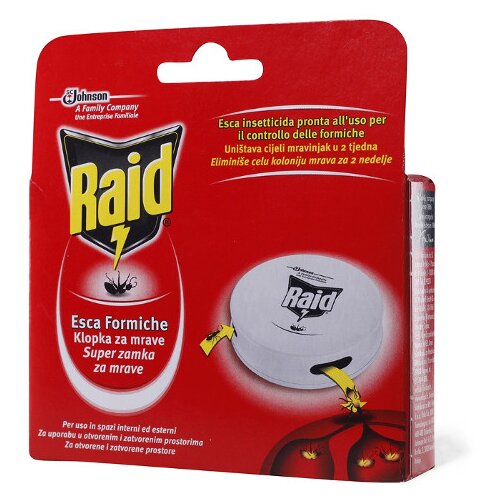 Raid Past za mravlje Raid (1 kos, 24-urno delovanje) Cene