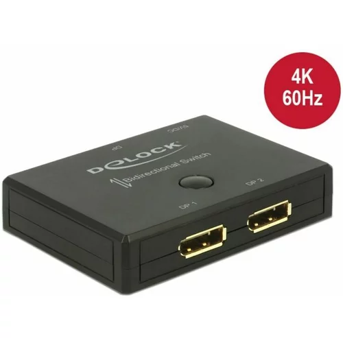 Delock Video stikalo 2:1 DisplayPort 4K 60Hz 18750 18750
