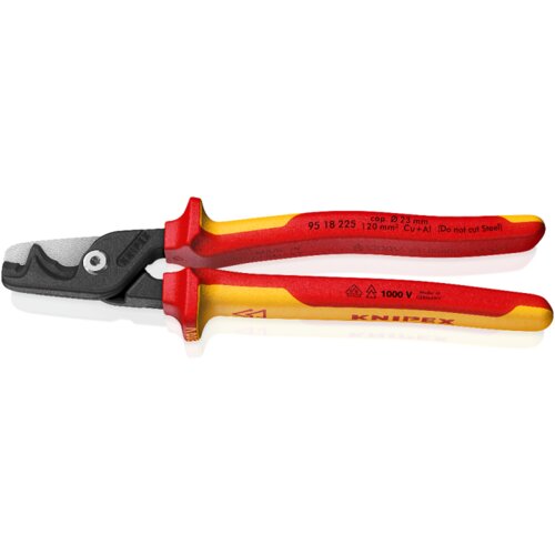 Knipex 95 18 225 StepCut XL Izolovane makaze za kablove VDE 1000V 225mm Slike