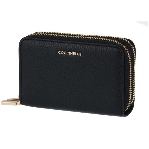 Coccinelle Denarnice 001 METALLIC SOFT Črna Slike