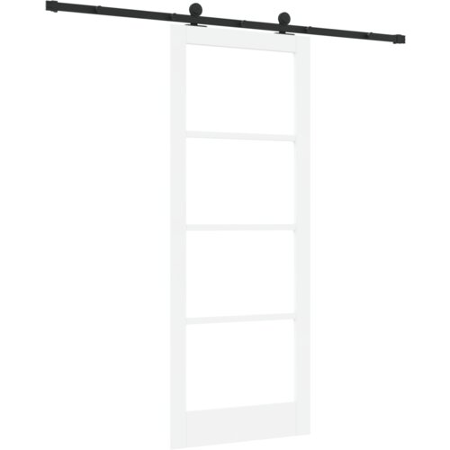 vidaXL Drsna vrata s kompletom opreme , ORKDAL, Bela 83x211 cm, Notranja vrata s steklom , Bela 83x211x4 cm Cene