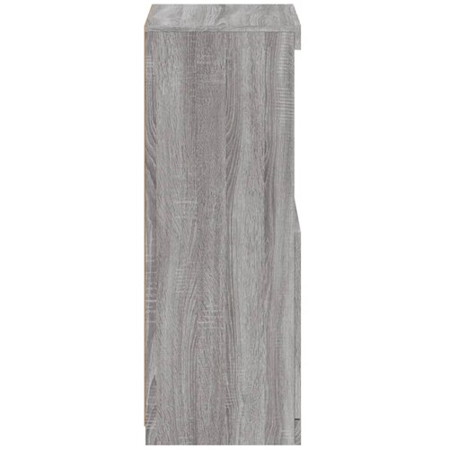  Komoda s LED svjetlima boja sivog hrasta 41x37x100 cm Siva Slike