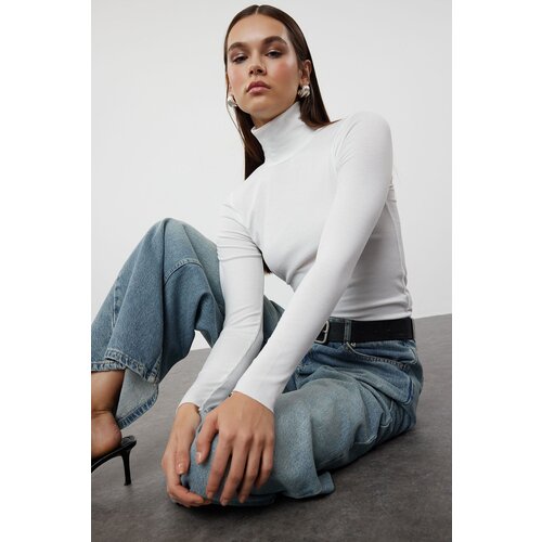 Trendyol Ecru Transparent Look Fine Knitwear Sweater Cijene
