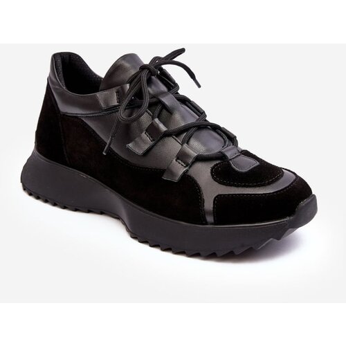 Kesi Women&amp;#039;s leather sports shoes M01/2 Zazoo Black Slike