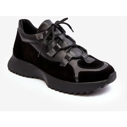 Kesi Women's leather sports shoes M01/2 Zazoo Black