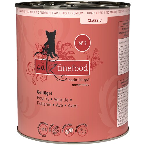Catz finefood pločevinka 6 x 800 g - Perutnina Slike