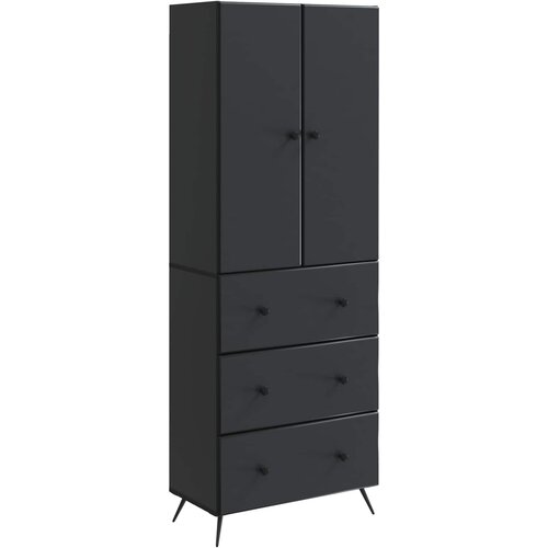 VidaXL Set ormara 2 kom. 66 x 34 5 x 90 cm Konstruirano drvo Crna - Crna Slike