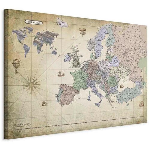 Artgeist Slika Na Platnu Map Of Europe Cene