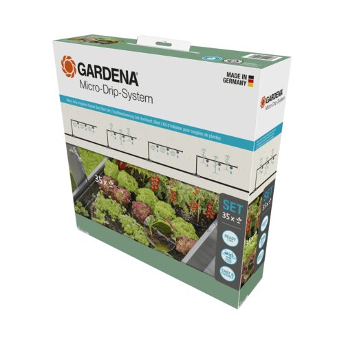  Micro-Drip-System set za navodnjavanje kap po kap podignuta gredica/gredica (35 biljaka) micro-drip sustav kompletan set za navodnjavanje 13 mm (1/2'') Ø 13455-20 Cijene