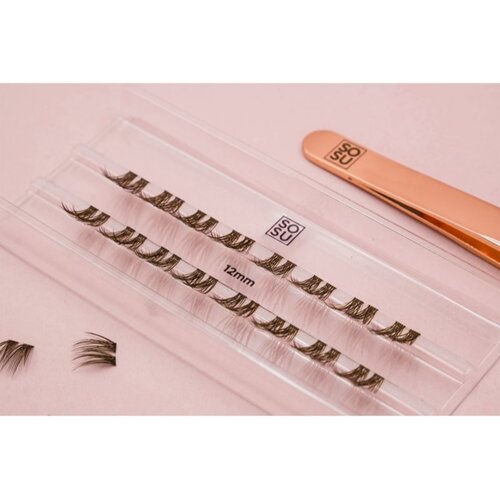 SOSU Cosmetics Hidden Agenda Undetectable Lashes samoljepljive pojedinačne trepavice 12 mm Brown 16 kom Slike