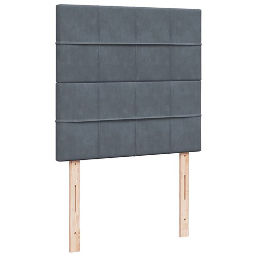 Box spring krevet s madracem tamnosivi 90x190 cm bar&amp;scaron;unasti Slike