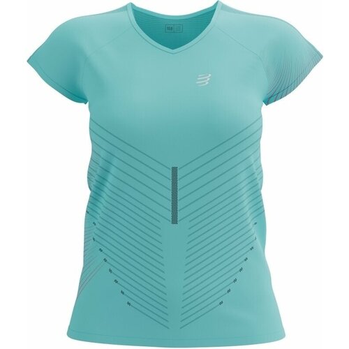 Compressport Performance SS Tshirt W Aqua/Hot Pink M M Slike