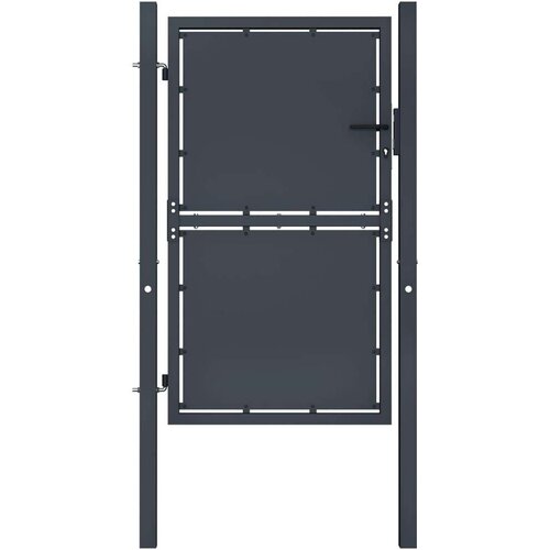 vidaXL Vrtna vrata iz jekla 100x200 cm antracitna Cene