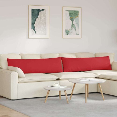 vidaXL Blazine za kavč 2 pcs Rdeča 145 x 40 cm blago Cene