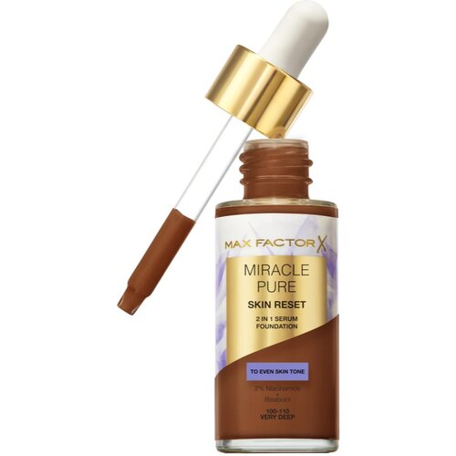 Max Factor Miracle Pure negovalni tekoči puder odtenek 100-110 Very Deep 30 ml Slike