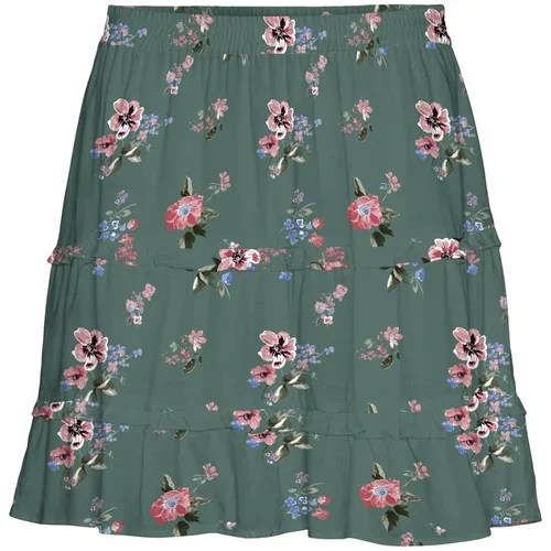 Vero Moda Petite Suknja 'Easy' svijetloplava / tamno zelena / roza / bijela