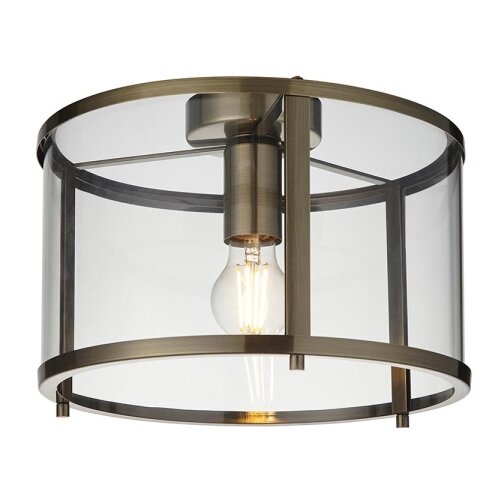 Endon 103112 - plafonska svetiljka hopton 1xE27/10W/230V mat hrom Slike