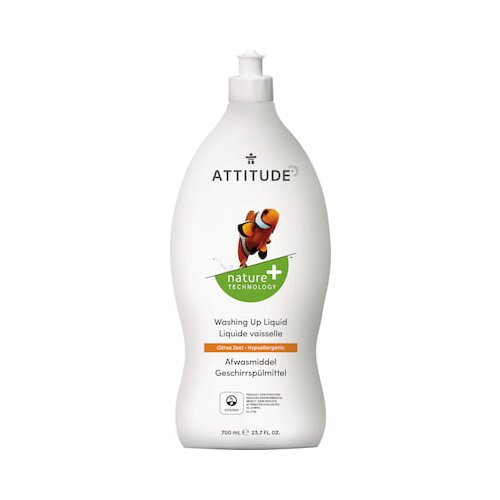 Attitude Tekoče sredstvo za pomivanje z limonino lupino - 700 ml Slike