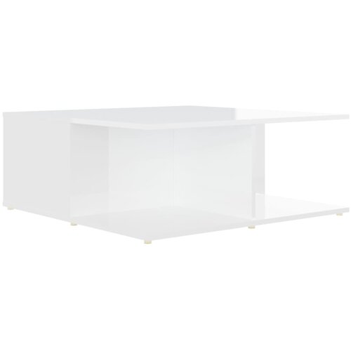  Stolić za kavu bijeli 80 x 80 x 31 cm od konstruiranog drva Slike