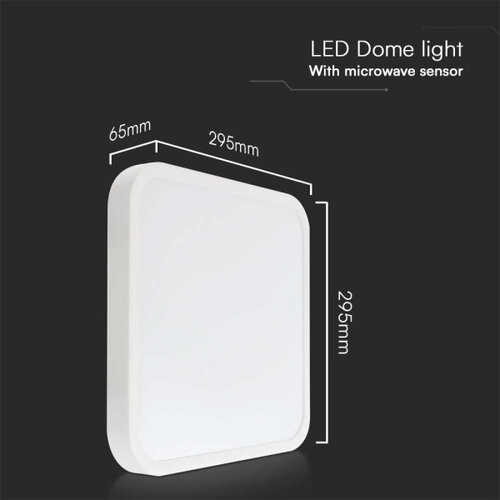  LED kupatilsko stropno svetlo sa senzorom LED/18W/230V IP44 4000K 29x29 cm + daljinski upravljač Slike