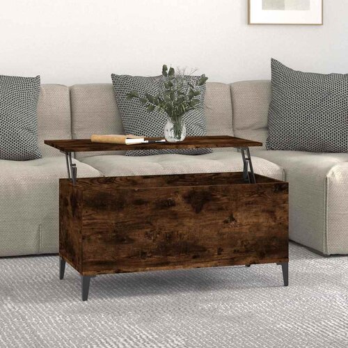  Stolić za kavu boja hrasta 90 x 44,5 x 45 cm konstruirano drvo Cijene