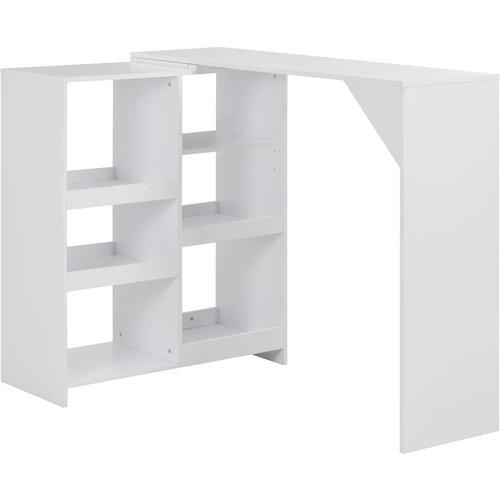  Barski stol s pomičnom policom bijeli 138 x 39 x 110 cm Cene