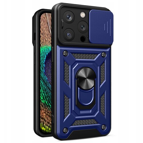 HURTEL HYBRID ARMOR ETUI CASE OBUDOWA POKROWIEC DO IPHONE 15 PRO MAX NIEBIESKIE, (21896660) Cene