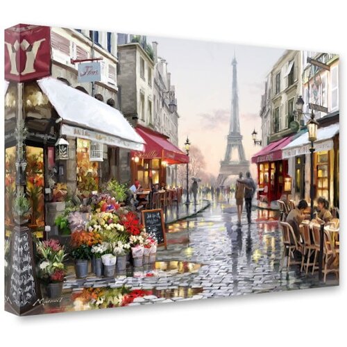 Styler Slika Canvas Watercolor Paris I, 60 x 80 cm Slike