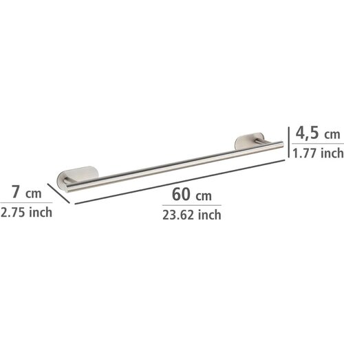 Wenko Stenski obe&amp;scaron;alnik za brisače iz mat nerjavečega jekla Orea Rail Turbo-Loc&amp;reg; Slike