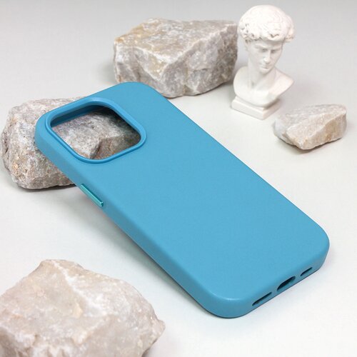 Maska za telefon Beautiful Shine Leather iPhone 14 Pro 6.1 svetloplava Slike