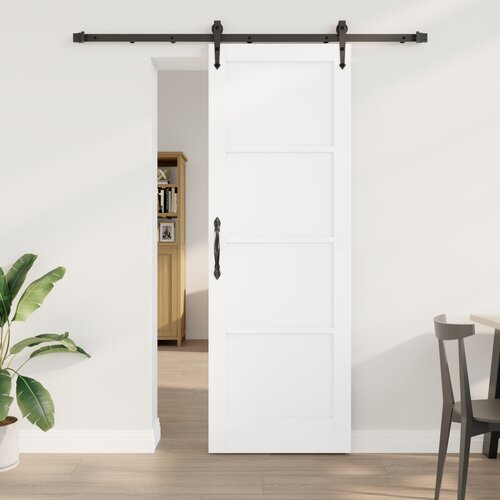 vidaXL drsna vrata z opremo set Bela 73,5x211 cm iz masivnega bora, notranja vrata 'ORKDAL'Bela 73,5x211x4 cm iz masivnega bora Cene
