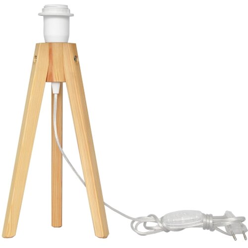  Stona lampa HELEN 1xE27/15W/230V krem/zlatna/borovina Slike