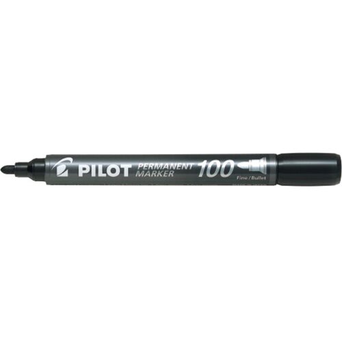 Pilot marker permanent 100 okrugli vrh crni 351109 Cene
