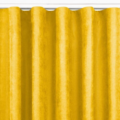  Curtain MILANA color mustard style classic transparent wave tape 7 cm chenille 420x175 HOMEDE Cene