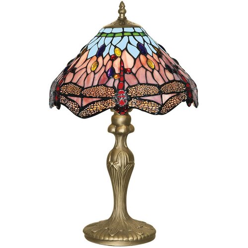 XXXL Searchlight EU1287 - Tiffany stona lampa DRAGONFLY 1xE27/60W/230V Cene