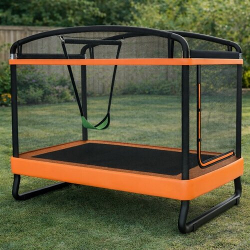 Fun Flip dečija trambolina sa ljulja&amp;scaron;kom 122 &amp;times; 183 cm ( FF-ORG-55 ) Slike