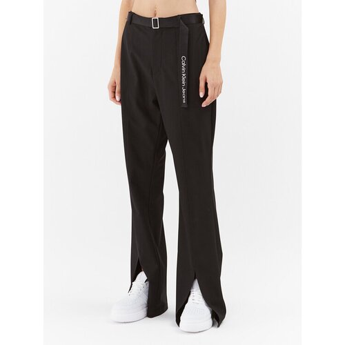 Calvin Klein Jeans Hlače iz tkanine J20J222332 Črna Regular Fit Slike