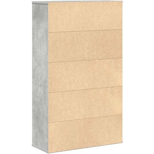  Regal za knjige boja betona 60x24x101,5 cm konstruirano drvo Slike